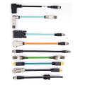 OEM RJ45 industrial Connector Extension Network signal Cable